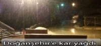 Doğanşehir'e kar yağdı