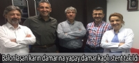 Balonlaşan karın damarına yapay damar kaplı stent takıldı