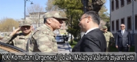 Kara Kuvvetleri Komutanı Orgeneral Çolak, Malatya Valisini ziyaret etti