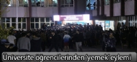 Üniversite öğrencilerinden 'yemek' eylemi