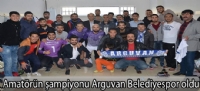 Amatörün şampiyonu Arguvan Belediyespor oldu