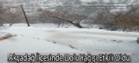 Akçadağ İlçesinde Dolu Yağışı Etkili Oldu