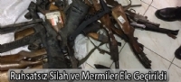 Ruhsatsız Silah ve Mermiler Ele Geçirildi