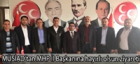 MÜSİAD'tan MHP İl Başkanına hayırlı olsun ziyareti