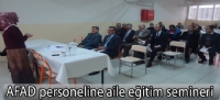 AFAD personeline aile eğitim semineri