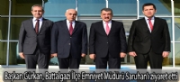 Başkan Gürkan, Battalgazi İlçe Emniyet Müdürü Saruhan'ı ziyaret etti