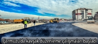 Çarmuzu'da kavşak düzenleme çalışmaları başladı