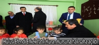 Hulusi Efendi Erkek Yatılı Kuran Kursuna halı saha açıldı