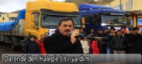 Darende'den Halep'e 5 tır yardım