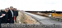 Dilek'teki yol çalışmaları devam ediyor