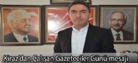 Kiraz'dan Çalışan Gazeteciler Günü mesajı