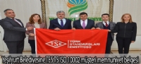 Yeşilyurt Belediyesine TES TS ISO 10002 müşteri memnuniyet belgesi