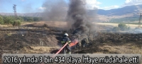 2016 yılında 3 bin 434 olaya müdahale etti