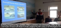 Jandarma Trafikten lise öğrencilerine trafik eğitimi