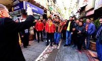 Başkan gürkan yaptı,taraftar alkışladı.