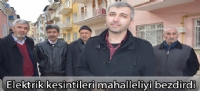 Elektrik kesintileri mahalleliyi bezdirdi