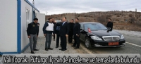 Pütürge ilçesinde inceleme ve temaslarda bulundu.