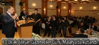 10 Ocak Çalışan Gazeteciler Günü Malatya'da kutlandı