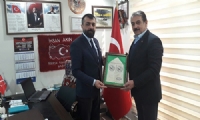 Erkoç ve  Keskin'den Akın'a ziyaret