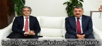 Prof. Dr. Özdemir, Başkan Gürkan'a veda ziyaretinde bulundu