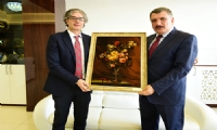 Prof. Dr. Özdemir, Başkan Gürkan'a veda ziyaretinde bulundu