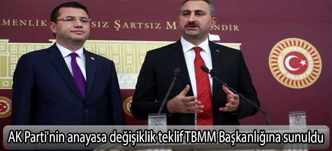 Anayasa teklifi Meclis’te