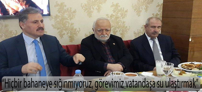 “Hiçbir bahaneye sığınmıyoruz, görevimiz vatandaşa su ulaştırmak”