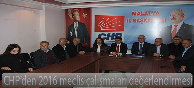 CHP’den 2016 meclis çalışmaları değerlendirmesi