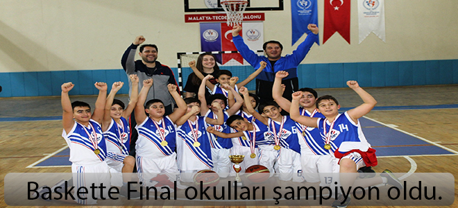 Baskette Final okulları şampiyon oldu