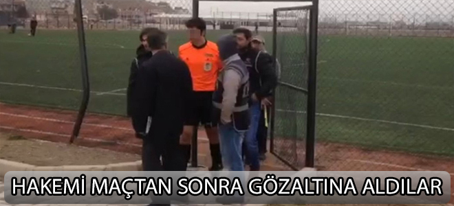 Hakeme maçta FETÖ'den gözaltı
