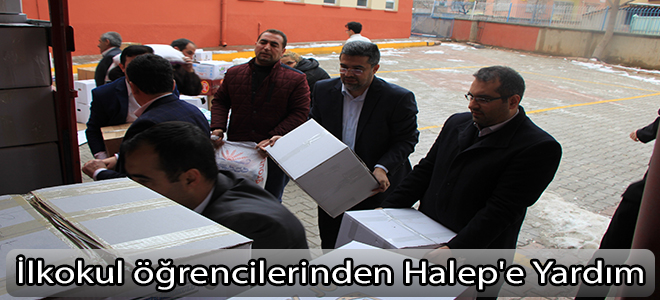 İlkokul öğrencilerinden Halep'e Yardım