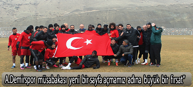 Adana Demirspor müsabakası yeni bir sayfa açmamız adına büyük bir fırsat”