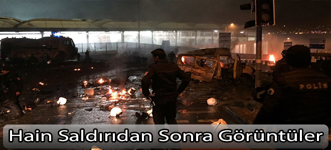 Hain saldırıdan sonra görüntüler