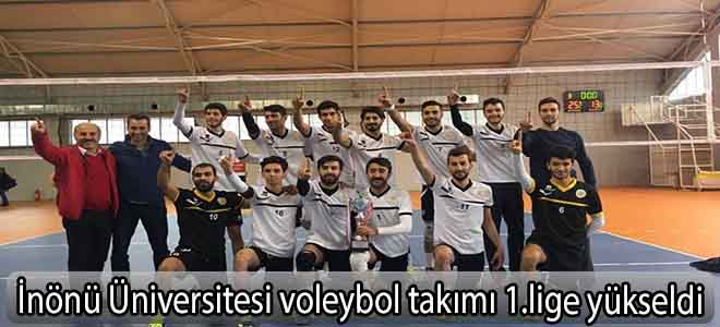 İnönü Üniversitesi voleybol takımı 1.lige yükseldi