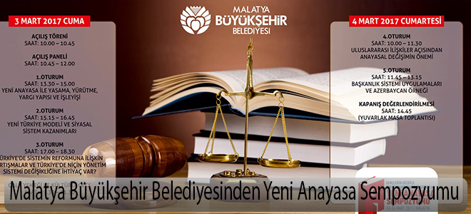 Malatya Büyükşehir Belediyesinden Yeni Anayasa Sempozyumu