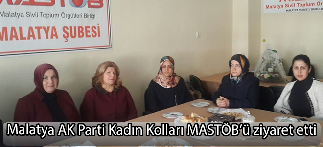 Malatya AK Parti Kadın Kolları MASTÖB’ü ziyaret etti