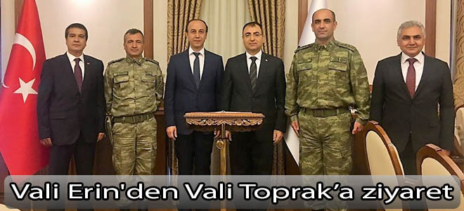 Vali Erin'den Vali Toprak’a ziyaret