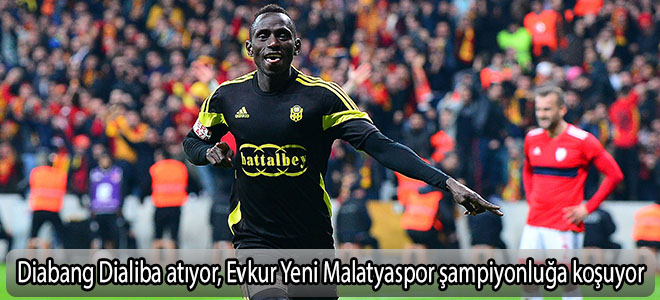 Diabang Dialiba atıyor, Evkur Yeni Malatyaspor şampiyonluğa koşuyor
