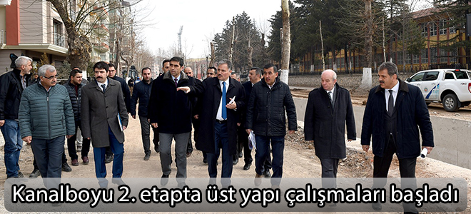 Kanalboyu 2. etapta üst yapı çalışmaları başladı
