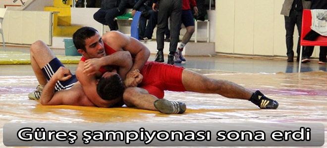 Güreş şampiyonası sona erdi