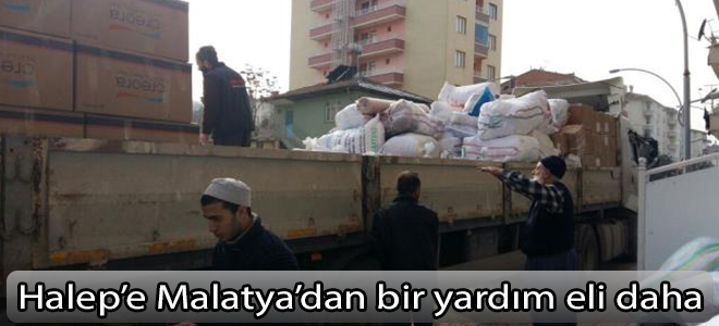 Halep’e Malatya’dan bir yardım eli daha