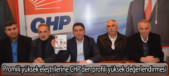 Promili yüksek eleştrilerineCHP'den profili yüksek değerlendirmesi