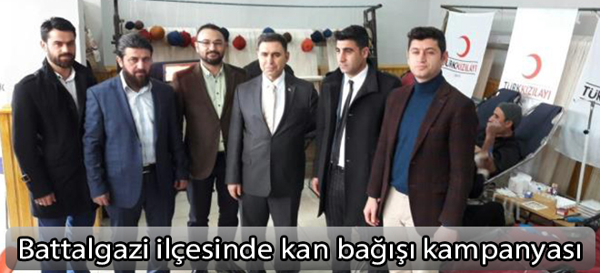 Battalgazi ilçesinde kan bağışı kampanyası