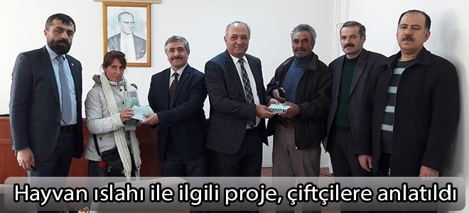 Hayvan ıslahı ile ilgili proje, çiftçilere anlatıldı