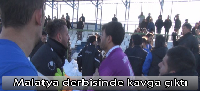 Malatya derbisinde kavga çıktı