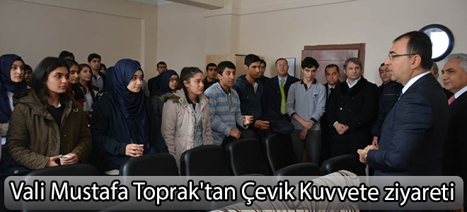 Vali Mustafa Toprak'tan Çevik Kuvvet Şube Müdürlüğüne ziyareti
