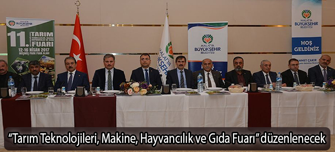 “Tarım Teknolojileri, Makine, Hayvancılık ve Gıda Fuarı” düzenlenecek