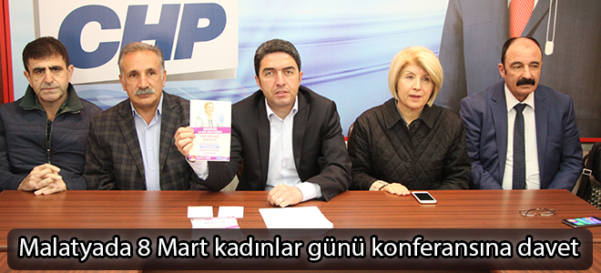 Malatyada 8 Mart kadınlar günü konferansına davet
