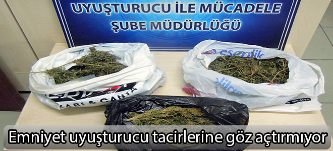 Emniyet uyuşturucu tacirlerine göz açtırmıyor