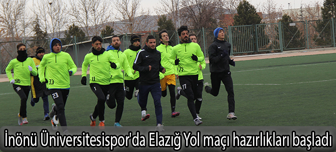 İnönü Üniversitesispor'da Elazığ Yol maçı hazırlıkları başladı